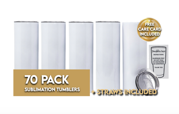 70 pack - 20oz Sublimation Tumbler