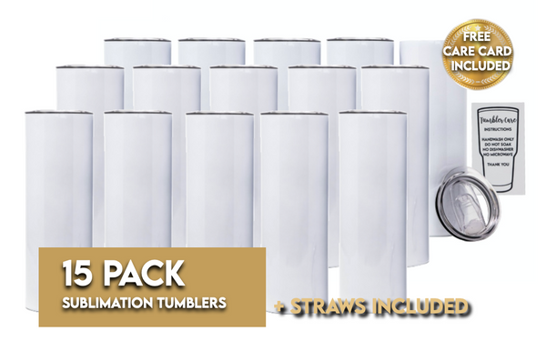 15 pack - 20oz Sublimation Tumbler