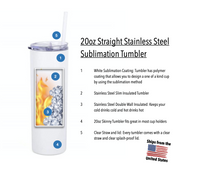 70 pack - 20oz Sublimation Tumbler