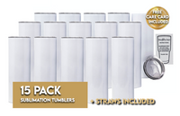 15 pack - 20oz Sublimation Tumbler